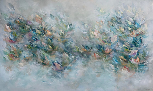 Vé Boisvert Oeuvre original - Peinture 36x60 Ensemble pour l'éternité