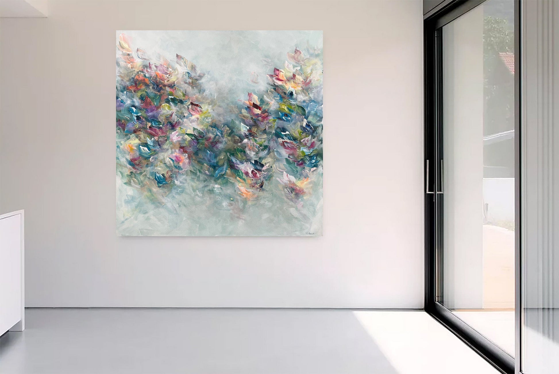 Vé Boisvert Oeuvre original - Peinture 42x42 Garden of Wonders