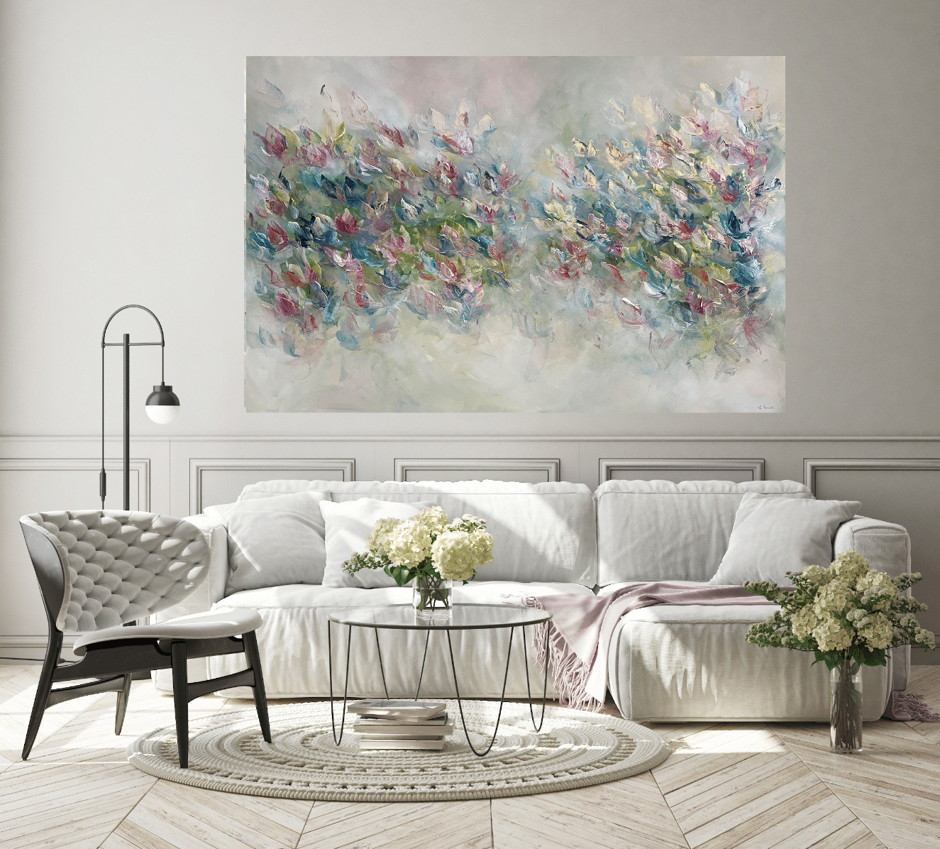 Vé Boisvert Oeuvre original - Peinture 40x60 Guérison de la nature