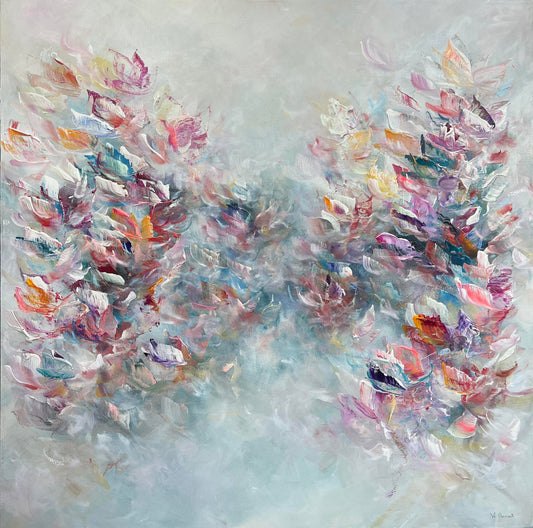 Vé Boisvert Oeuvre original - Peinture 36x36 La danse de l'amour