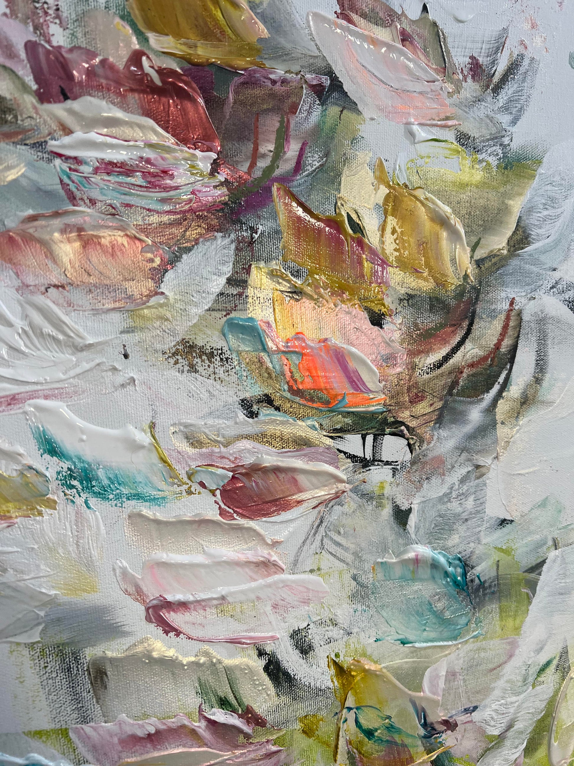 Vé Boisvert Oeuvre original - Peinture 40x60 La force de la maternité