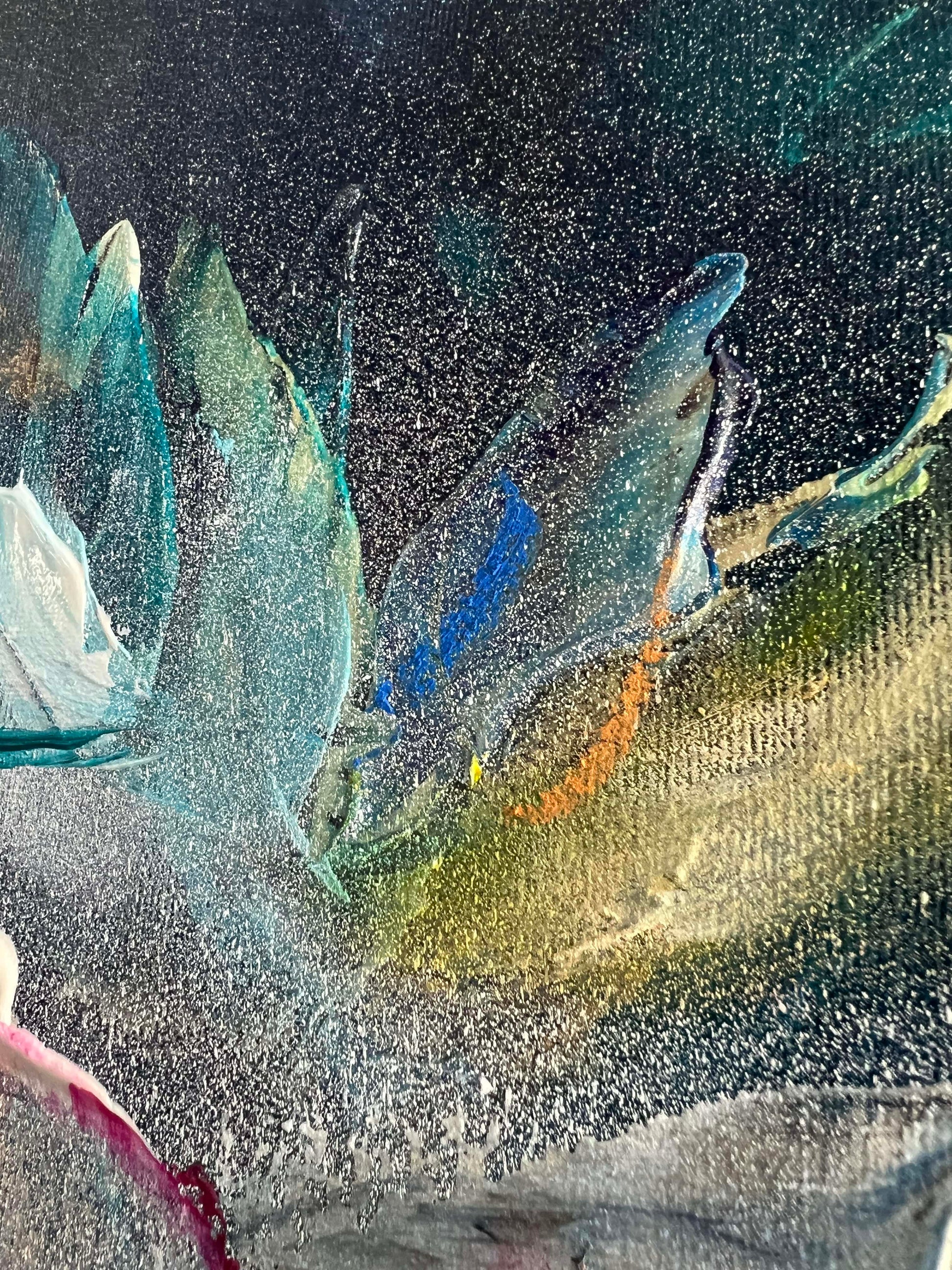 Vé Boisvert Oeuvre original - Peinture 36x48 Le chant des sirènes