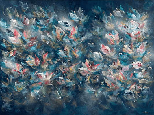 Vé Boisvert Oeuvre original - Peinture 36x48 Le chant des sirènes