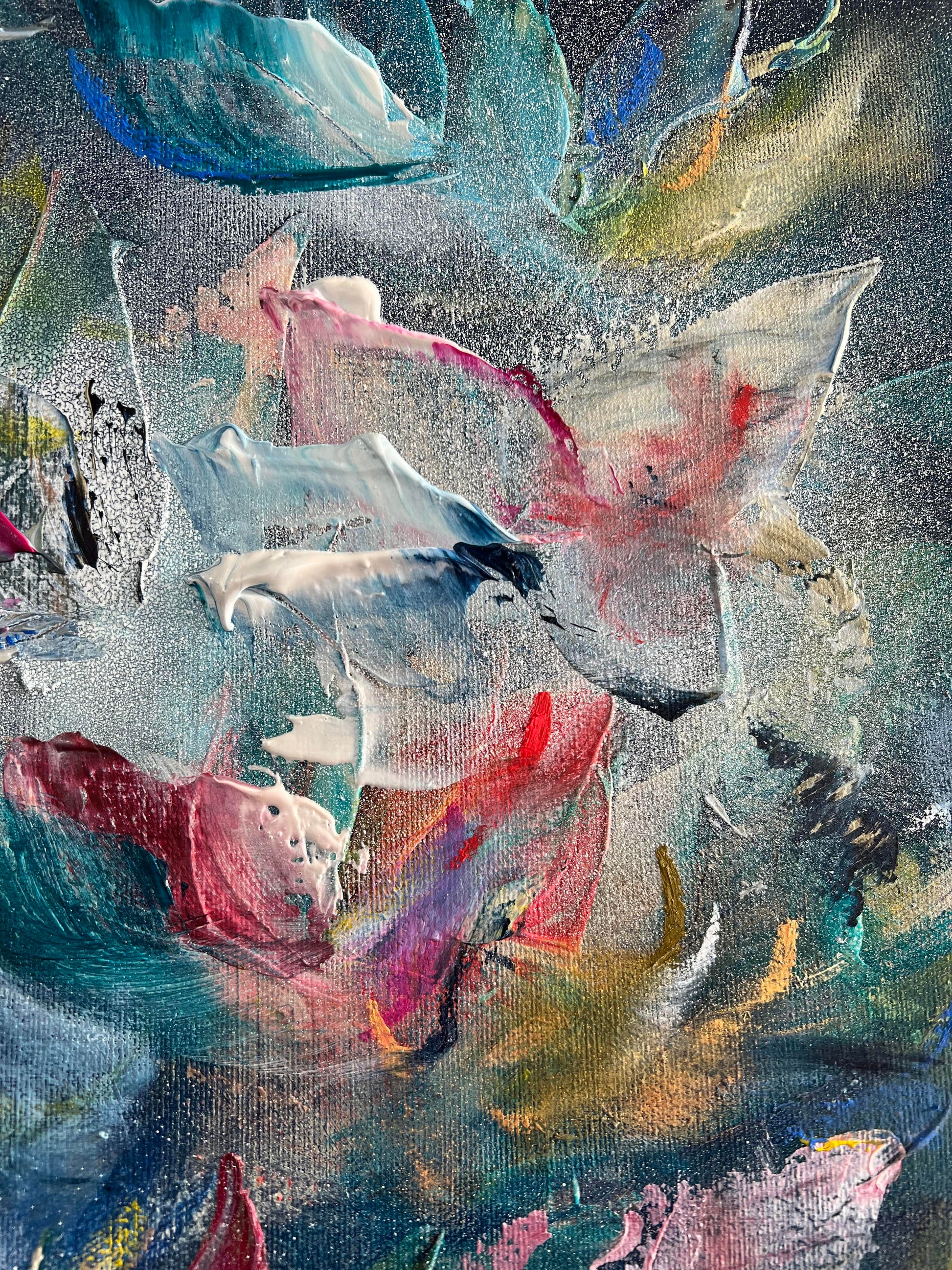Vé Boisvert Oeuvre original - Peinture 36x48 Le chant des sirènes
