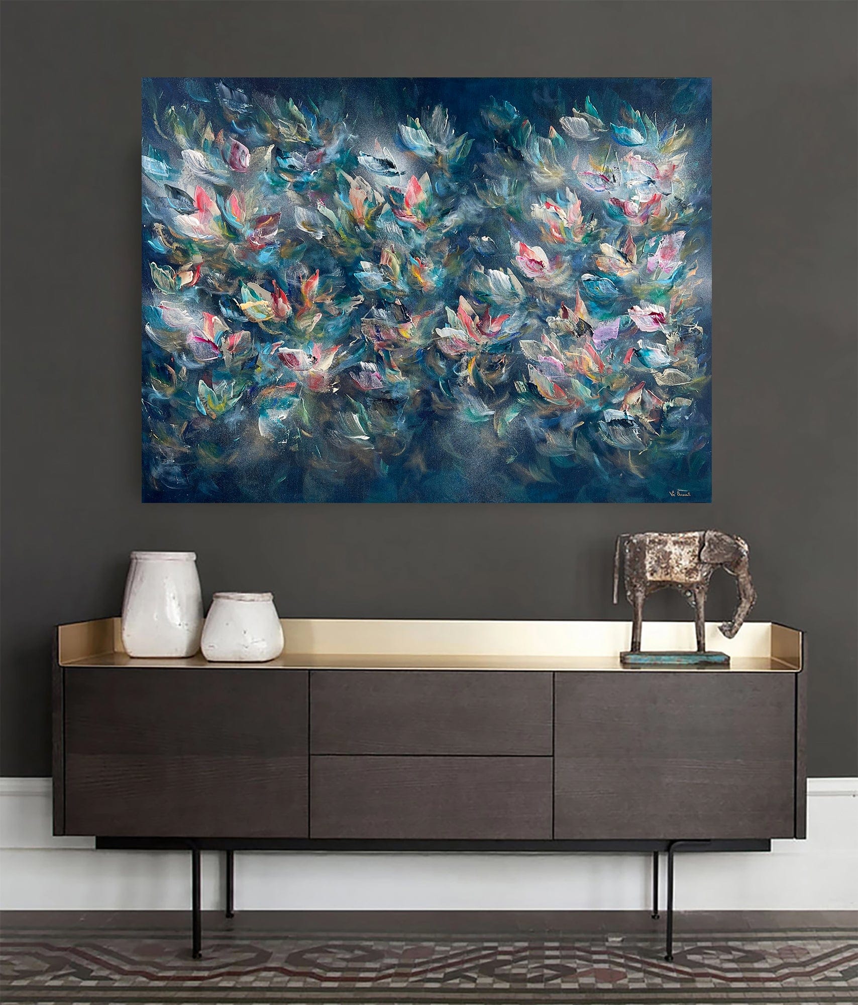 Vé Boisvert Oeuvre original - Peinture 36x48 Le chant des sirènes