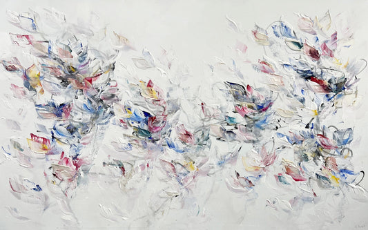 Vé Boisvert Oeuvre original - Peinture 30x48 Le flow créatif