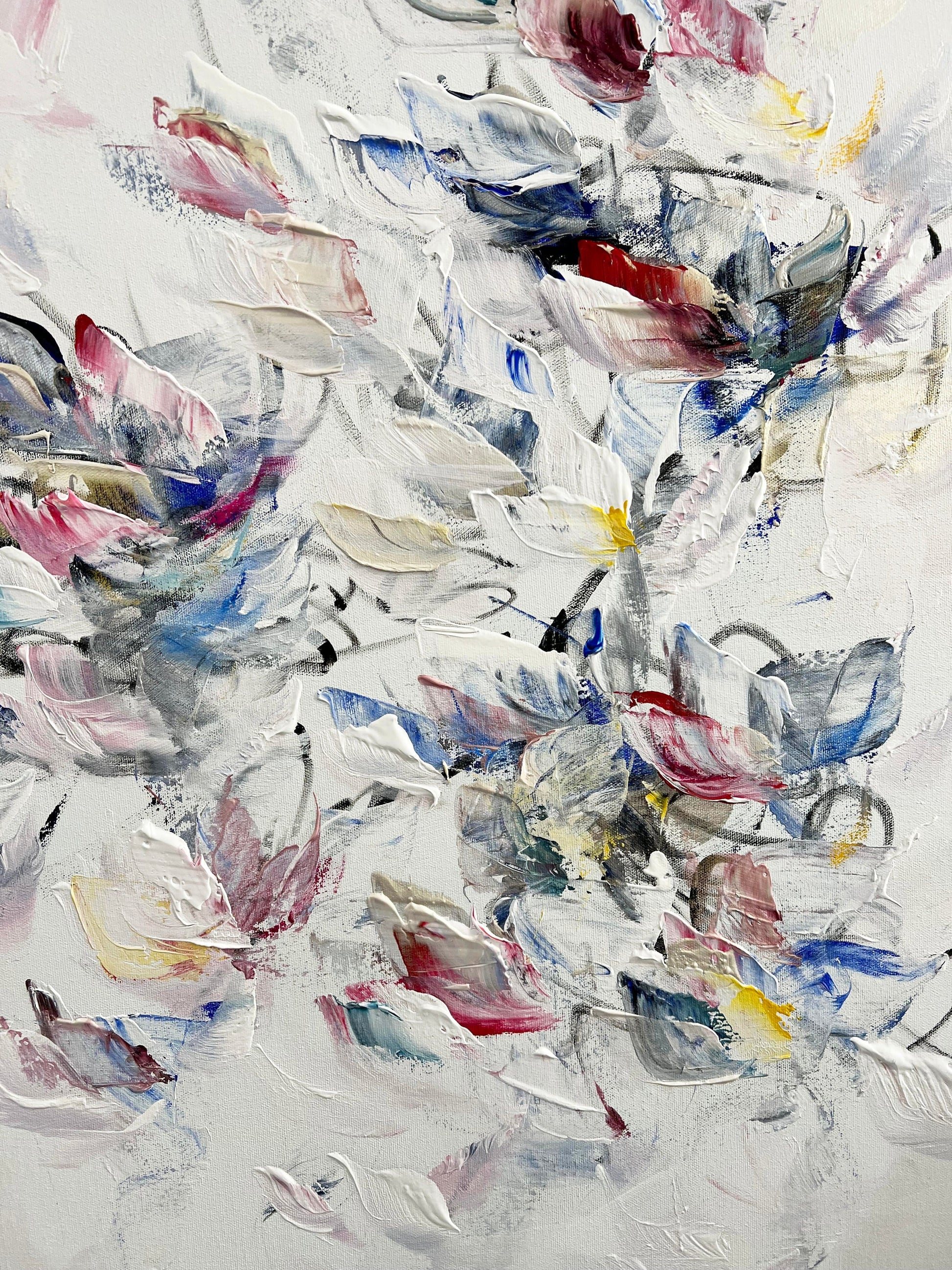 Vé Boisvert Oeuvre original - Peinture 30x48 Le flow créatif