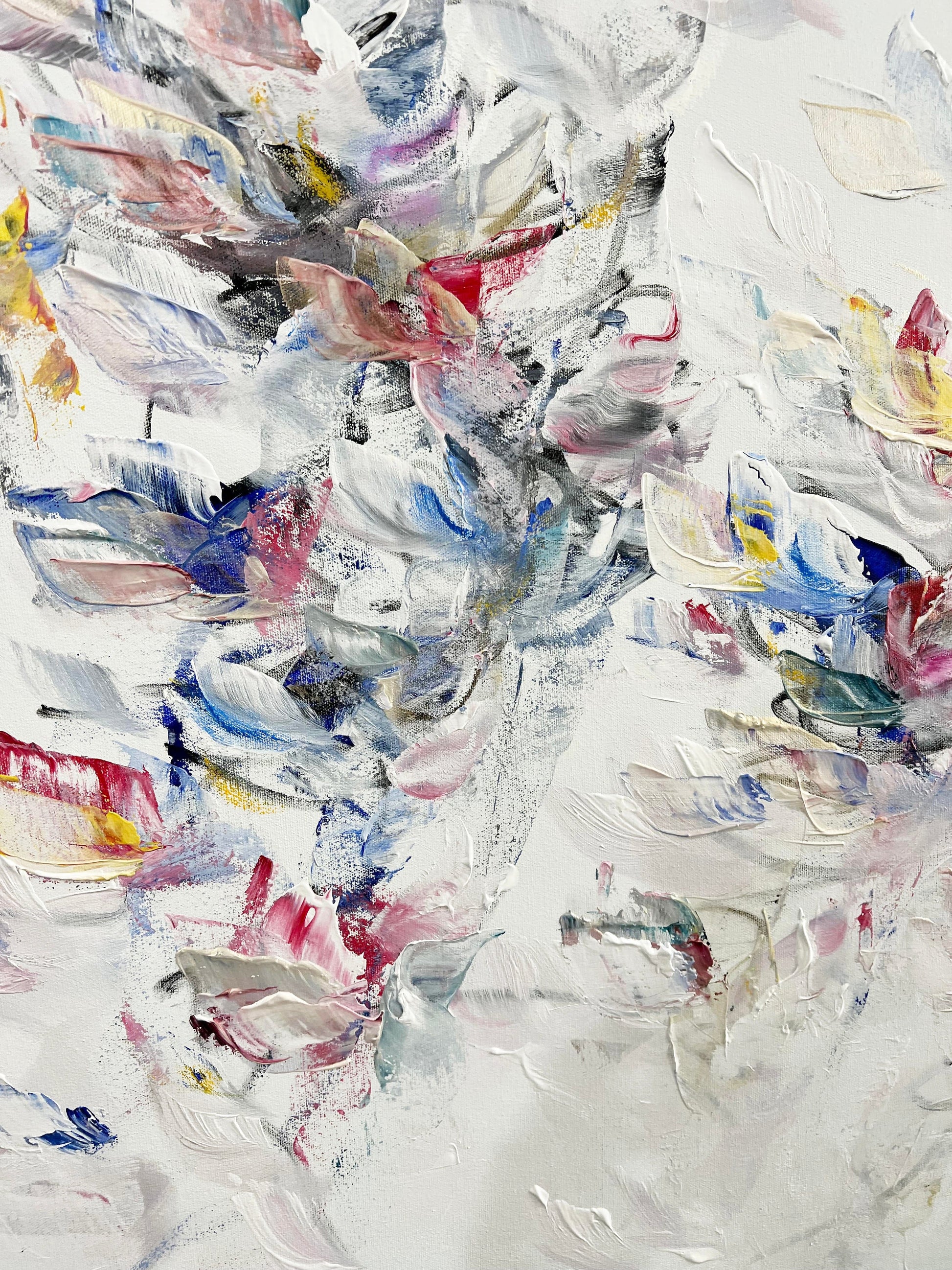 Vé Boisvert Oeuvre original - Peinture 30x48 Le flow créatif