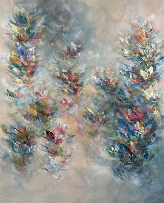 Vé Boisvert Oeuvre original - Peinture 48x40 Liberté créative