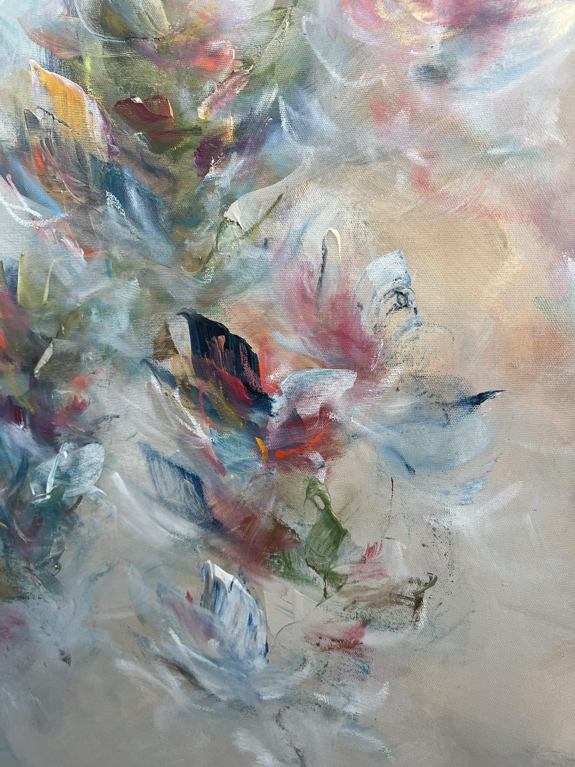Vé Boisvert Oeuvre original - Peinture 48x40 Liberté créative