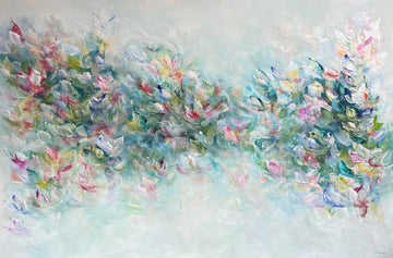 Vé Boisvert Oeuvre original - Peinture 40x60 Magic Salty Flowers