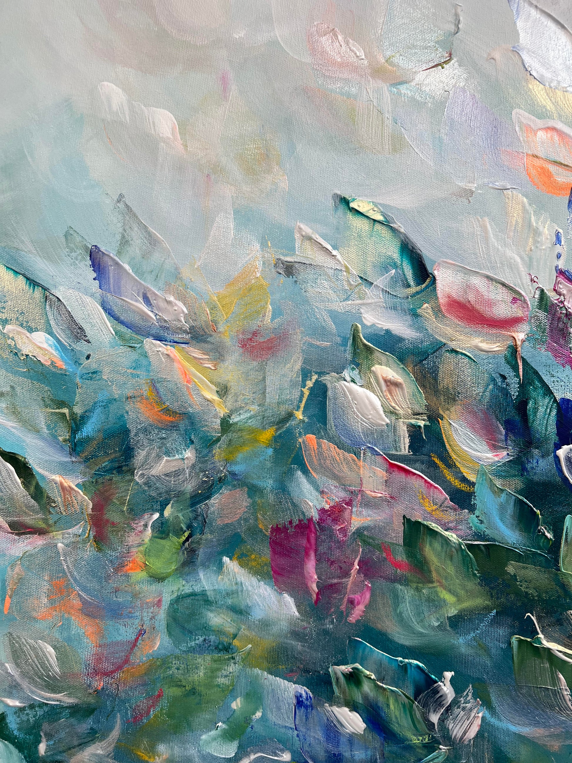 Vé Boisvert Oeuvre original - Peinture 40x60 Magic Salty Flowers
