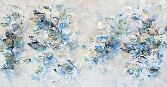 Vé Boisvert Oeuvre original - Peinture 32x60 Ocean Eyes