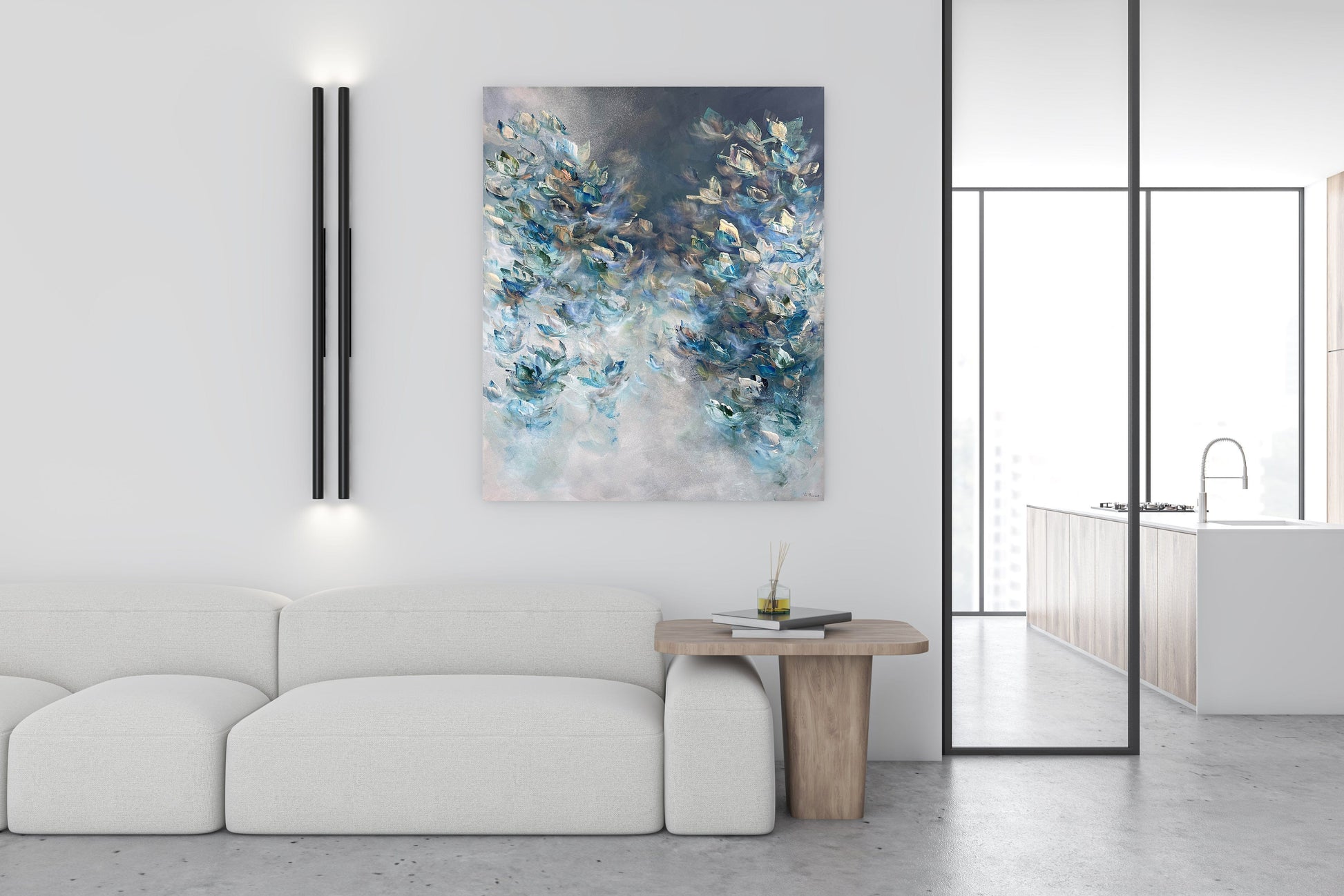 Vé Boisvert Oeuvre original - Peinture 48x40 Sea Of Freedom