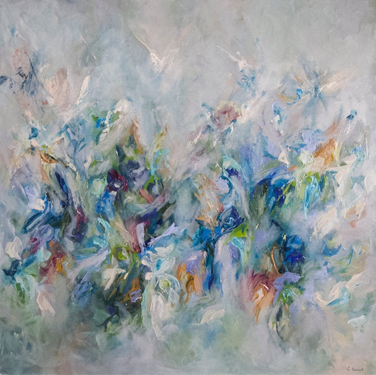 Vé Boisvert Oeuvre original - Peinture 48x48 Source de vie