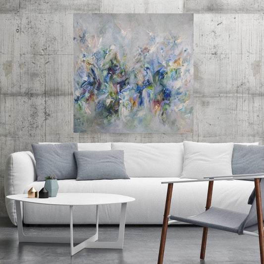 Vé Boisvert Oeuvre original - Peinture 48x48 Source de vie