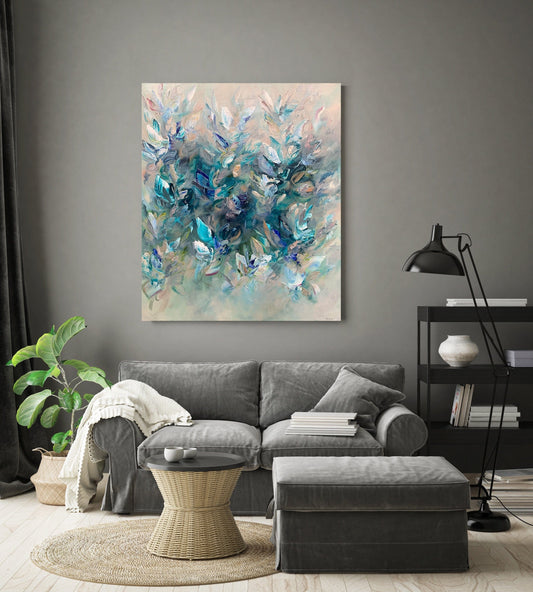 Vé Boisvert Oeuvre original - Peinture 48x40 Spirit of the Wind