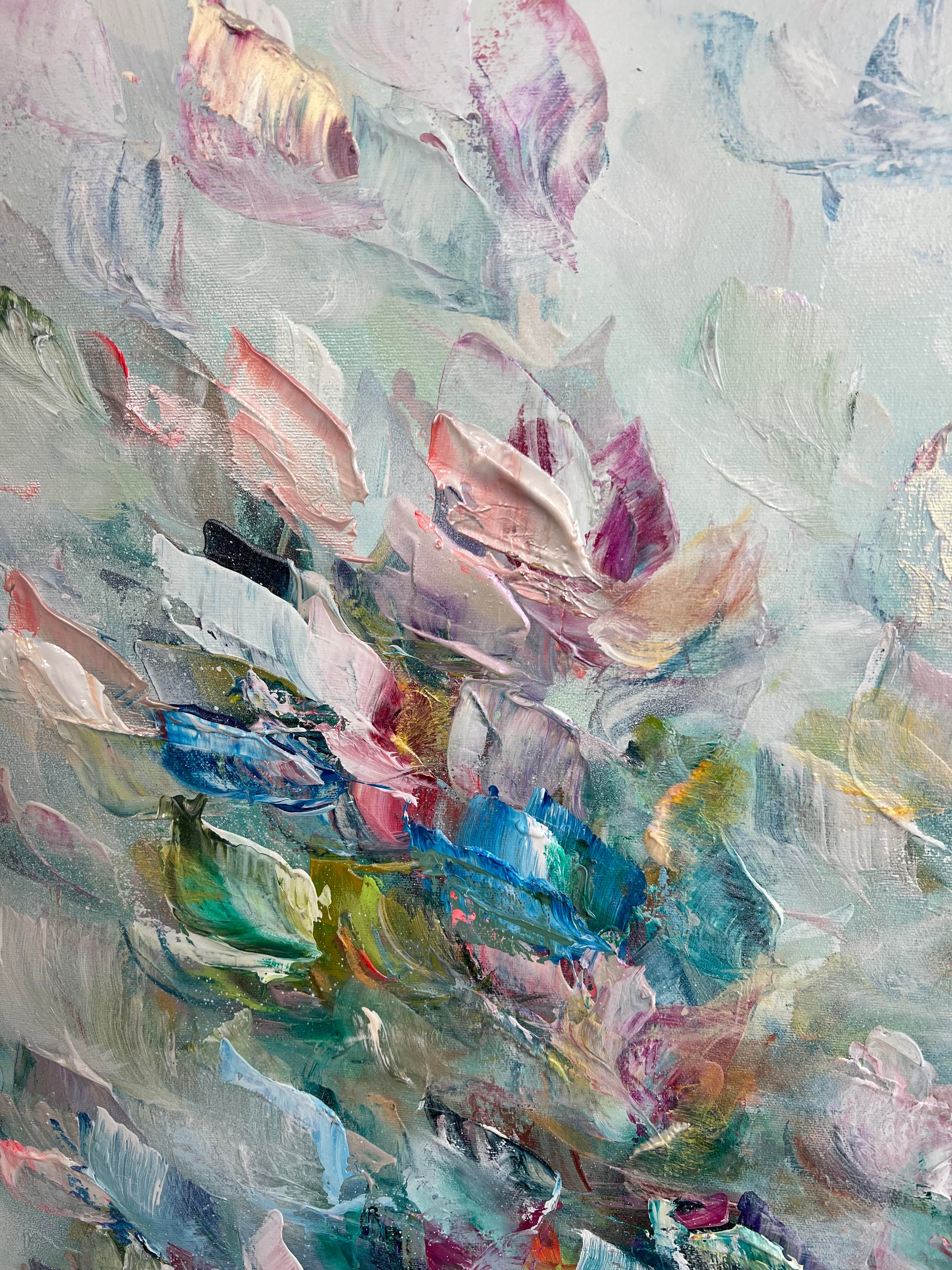 Vé Boisvert Oeuvre original - Peinture 48x40 The Nature of Love