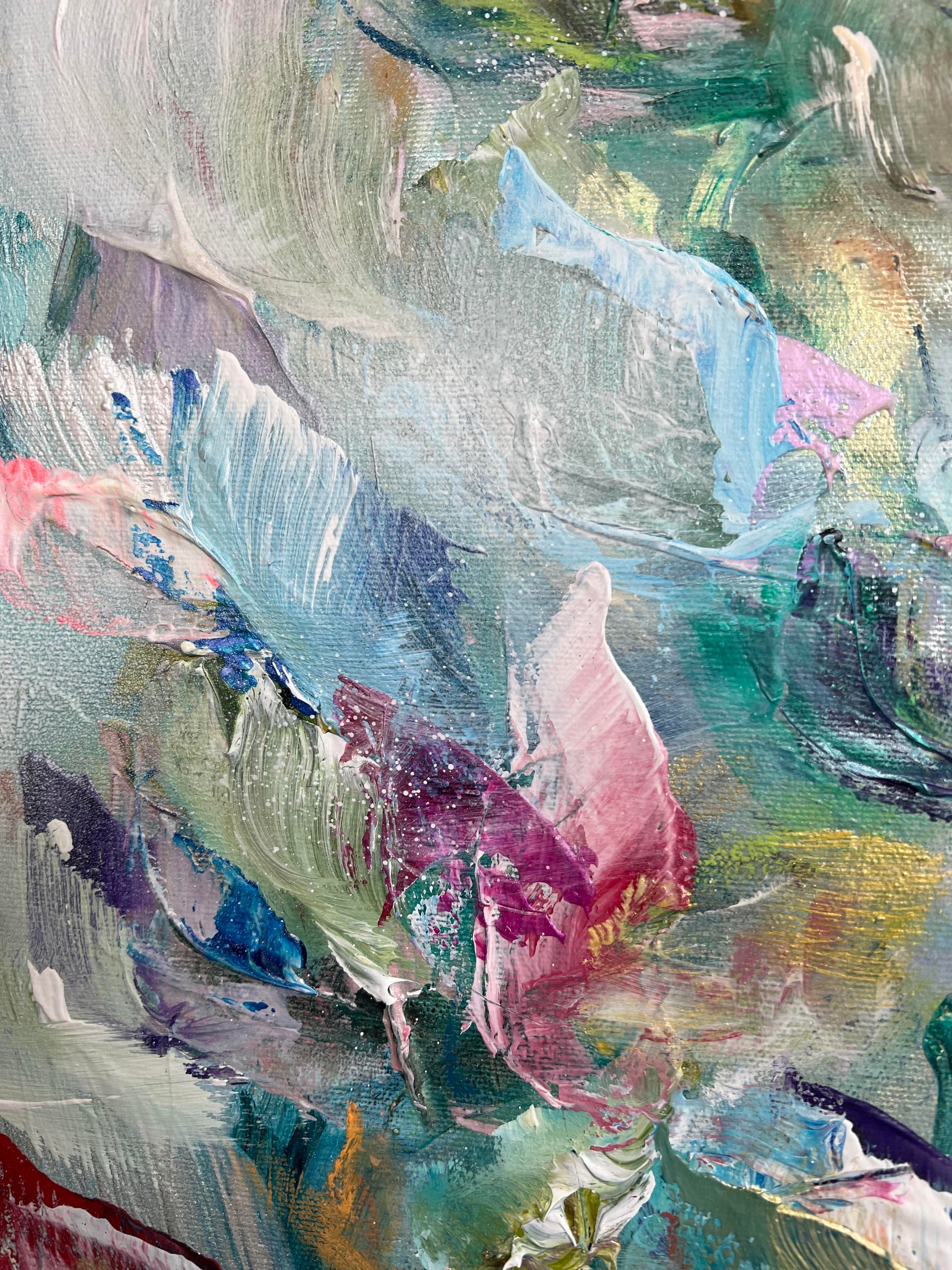 Vé Boisvert Oeuvre original - Peinture 48x40 The Nature of Love