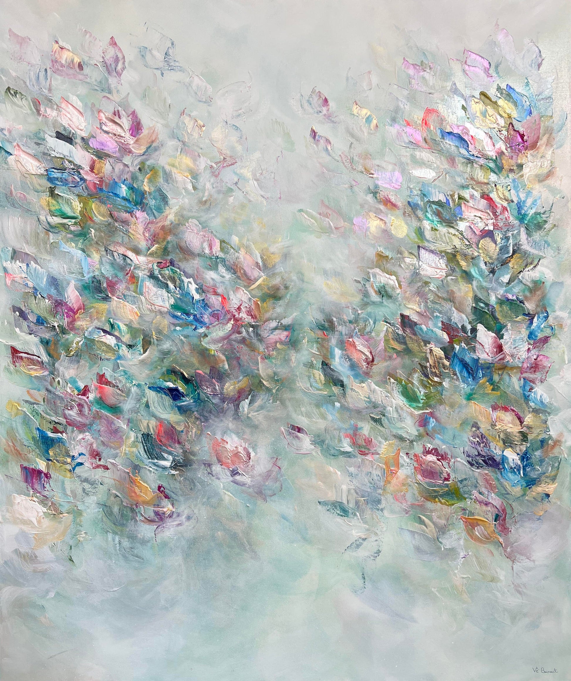 Vé Boisvert Oeuvre original - Peinture 48x40 The Nature of Love