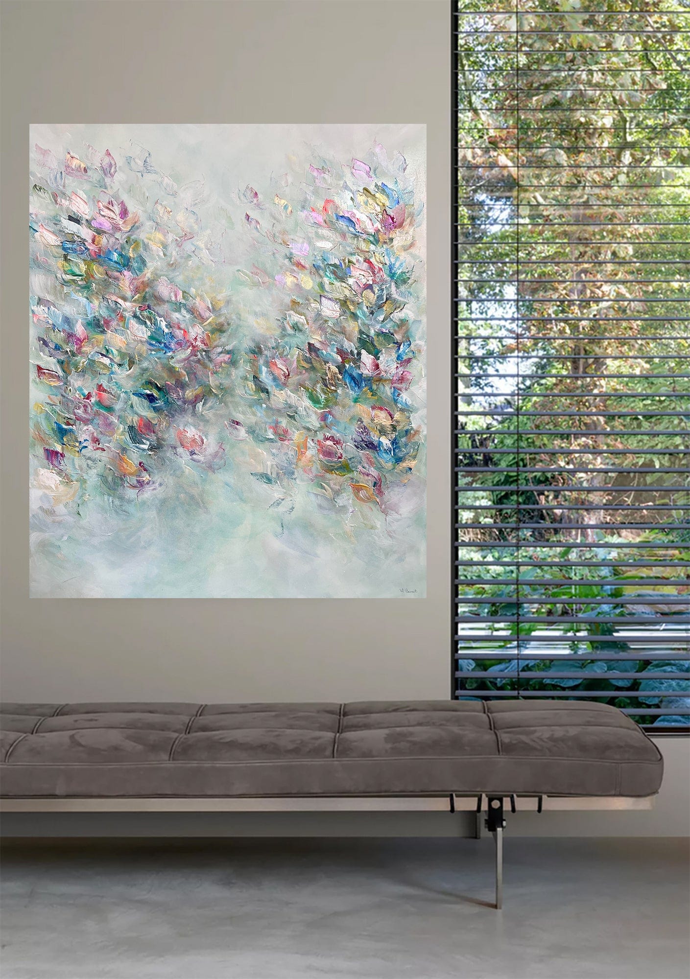 Vé Boisvert Oeuvre original - Peinture 48x40 The Nature of Love