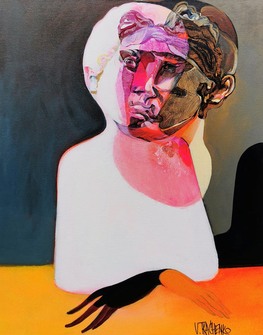 Victor Tkachenko Oeuvre original - Peinture 20x16 Intruder
