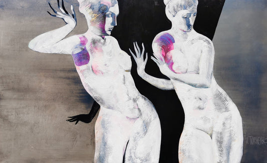 Victor Tkachenko Oeuvre original - Peinture 22.5x35.5 Samba