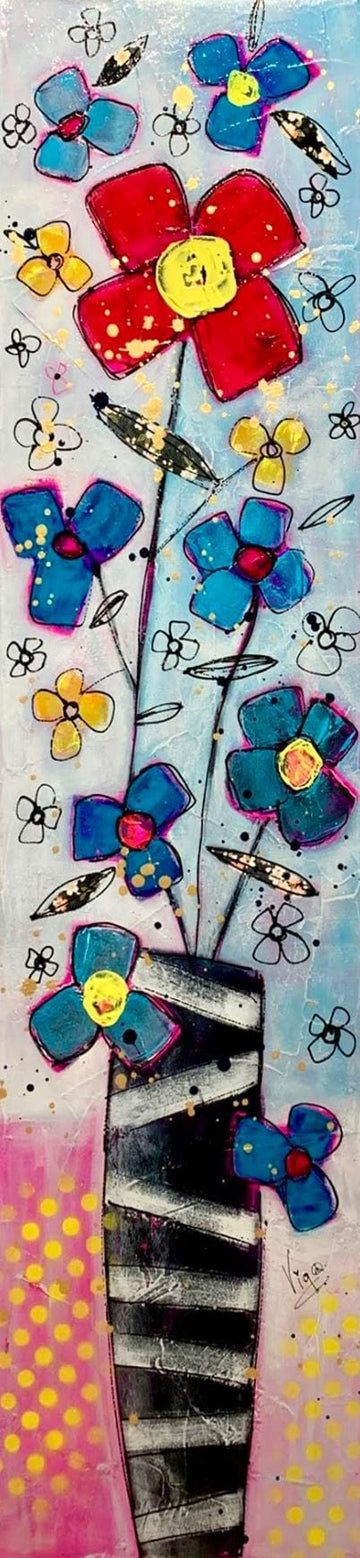 Vigo Oeuvre original - Peinture 48x12 La folie de nous