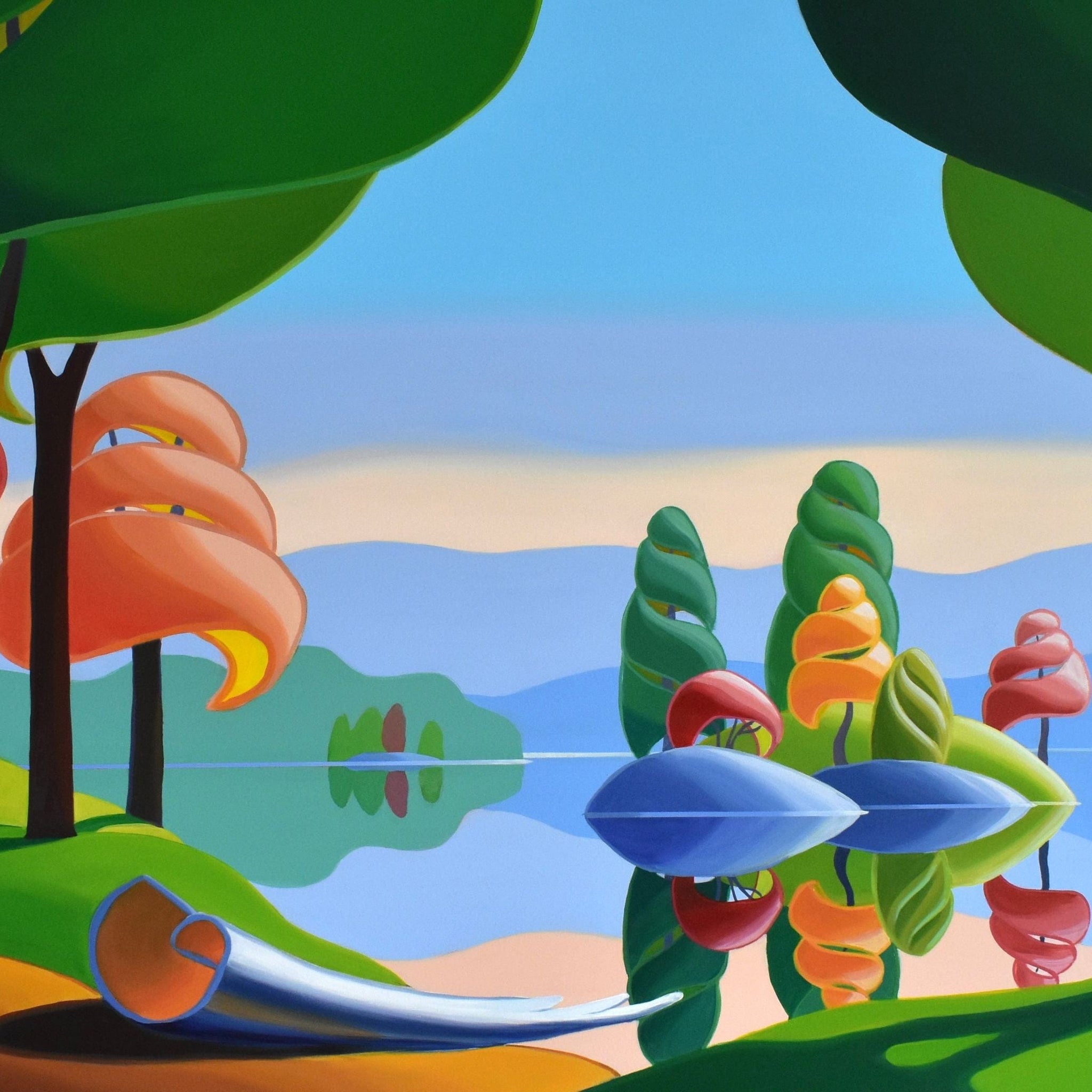 Bärbel Smith Oeuvre original - Peinture 40x60 Joyful Morning