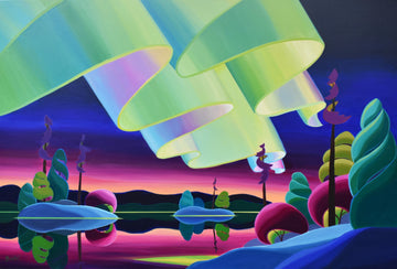 Bärbel Smith Oeuvre original - Peinture 40x60 Luminous Night