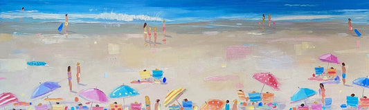 Bethany Harper Williams Oeuvre original - Peinture 18x60 A Splash of Sunshine