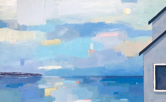 Bethany Harper Williams Oeuvre original - Peinture 30x48 As Clouds Drift By
