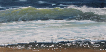 Carole Malcolm Oeuvre original - Peinture 20x40 Shoreline Study 03123