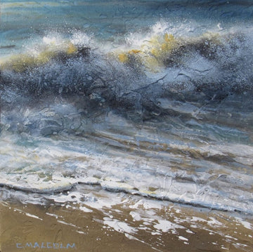 Carole Malcolm Oeuvre original - Peinture 12x12 Shoreline Study 10620