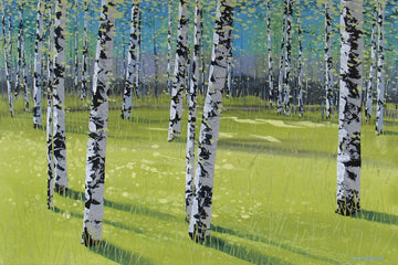 Carole Malcolm Oeuvre original - Peinture 24x36 Treescape 06624