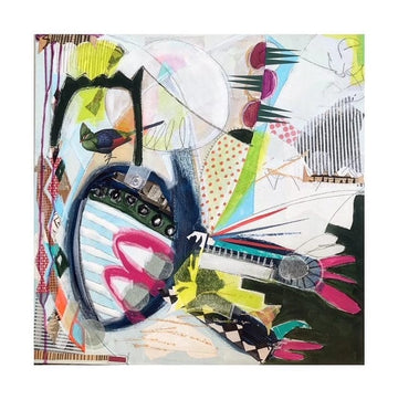Chantal Poirier Oeuvre original - Techniques mixtes 24x24 Magic Egg No. 441