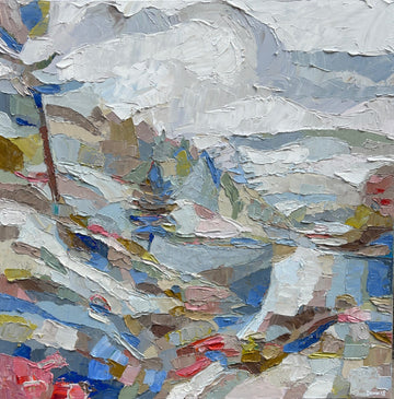 Dana Cowie Oeuvre original - Peinture 36x36 Mist