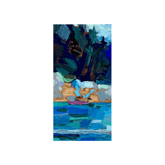 Dana Cowie Oeuvre original - Peinture 24x12 New flow 1
