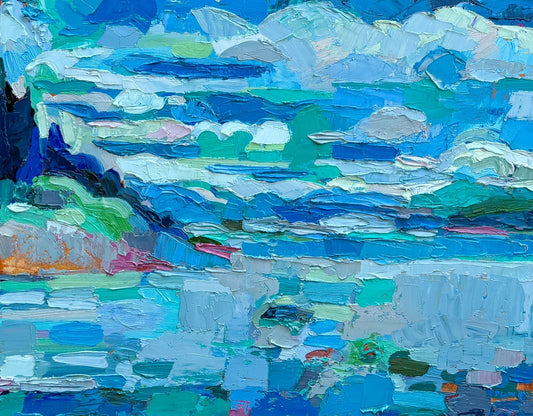 Dana Cowie Oeuvre original - Peinture 24x30 New flow 2