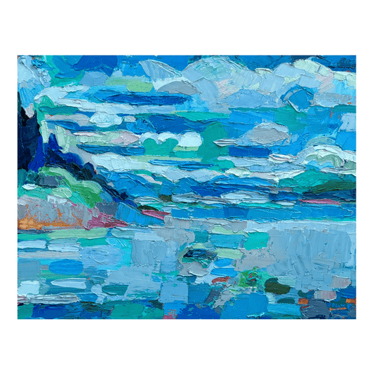 Dana Cowie Oeuvre original - Peinture 24x30 New flow 2