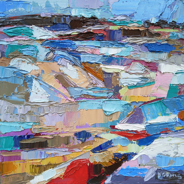 Dana Cowie Oeuvre original - Peinture 12x12 Quarry