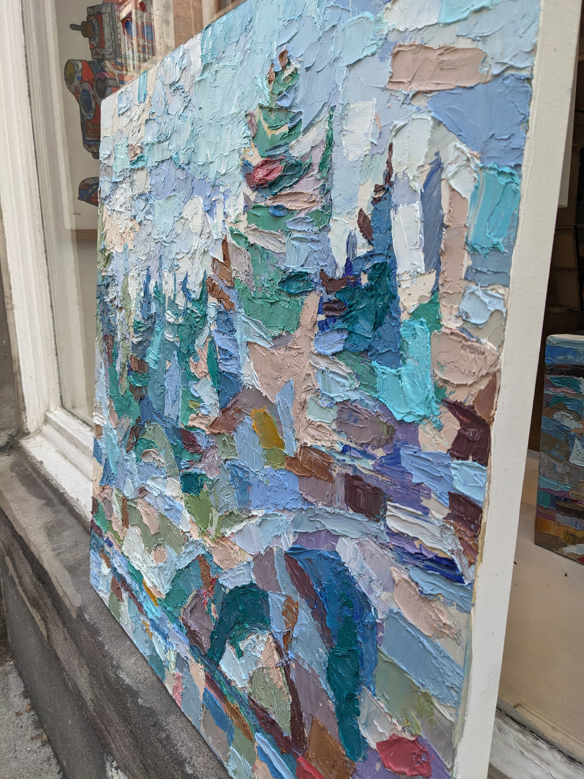 Dana Cowie Oeuvre original - Peinture 30x30 Searching For Solitude
