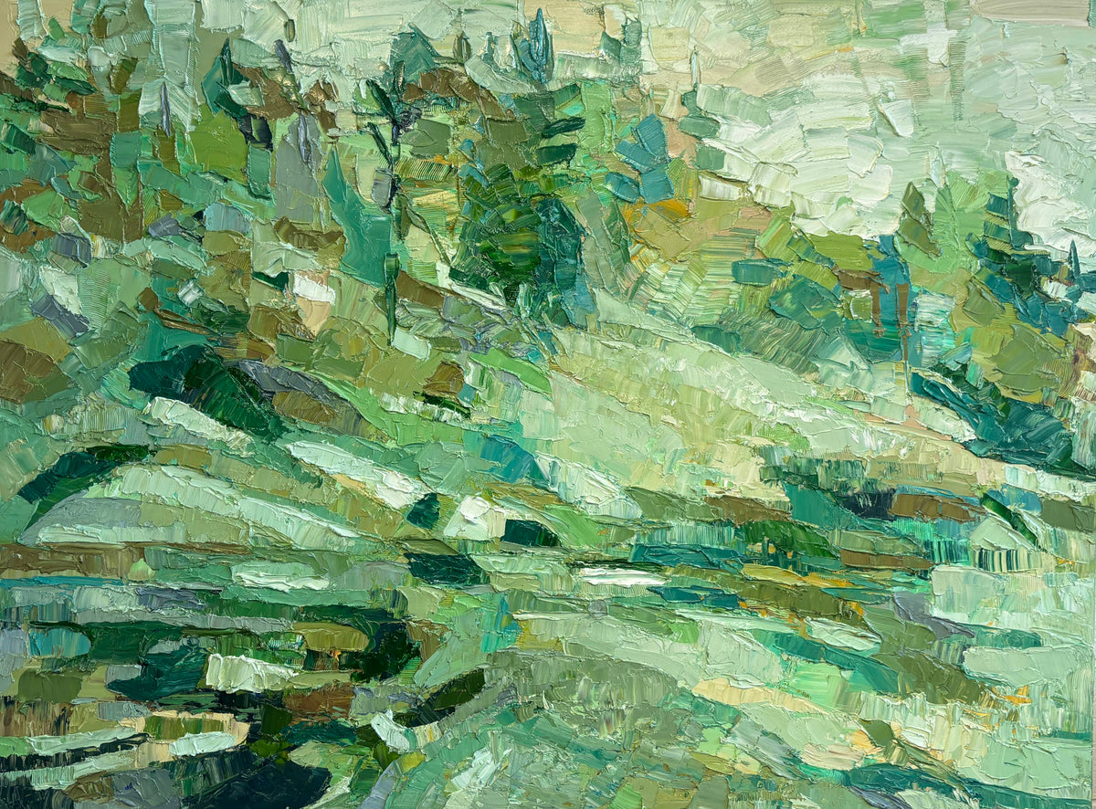 Dana Cowie Oeuvre original - Peinture 36x48 Soft Focus