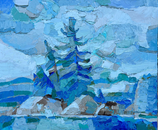 Dana Cowie Oeuvre original - Peinture 30x36 Wild Rover