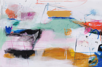 Danielle Lauzon Oeuvre original - Peinture 40x60 Infiniment lentement