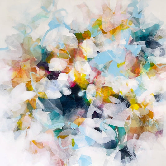 Deniz Altug Oeuvre original - Peinture 42x42 A Lighter Moment