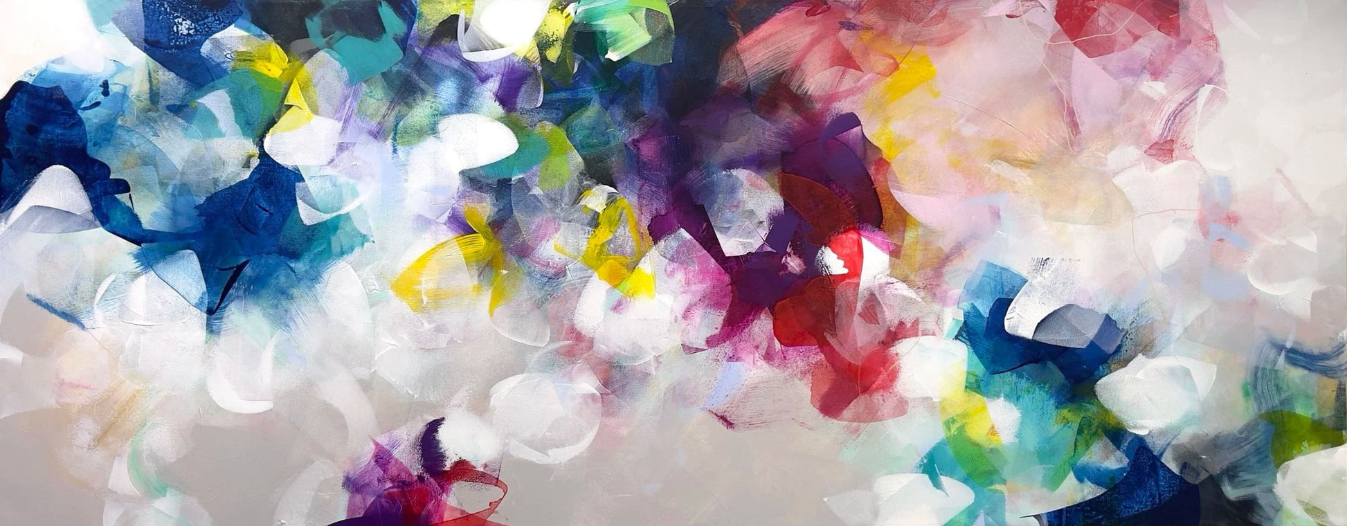 Deniz Altug Oeuvre original - Peinture 24x60 Along the Way