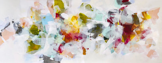 Deniz Altug Oeuvre original - Peinture 24x60 Carried Through