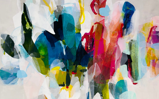 Deniz Altug Oeuvre original - Peinture 30x48 Coming Together