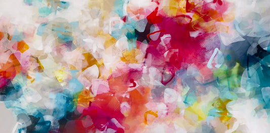 Deniz Altug Oeuvre original - Peinture 36x72 Joy in Motion